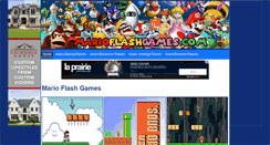 Desktop Screenshot of marioflashgames.com