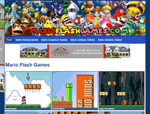 Tablet Screenshot of marioflashgames.com